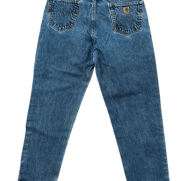 Carhartt Men’s Med Wash Jeans Size Size 38x32‎ USA Made Denim Jeans Retro Look - Picture 8 of 10